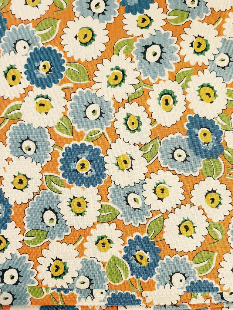 Look and Learn - Large Floral Orange
