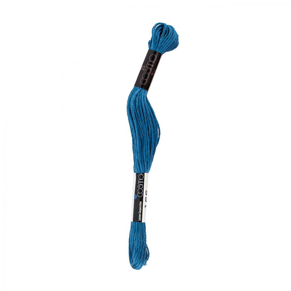 Cosmo Cotton Embroidery Floss - 166 Dark Dull Blue