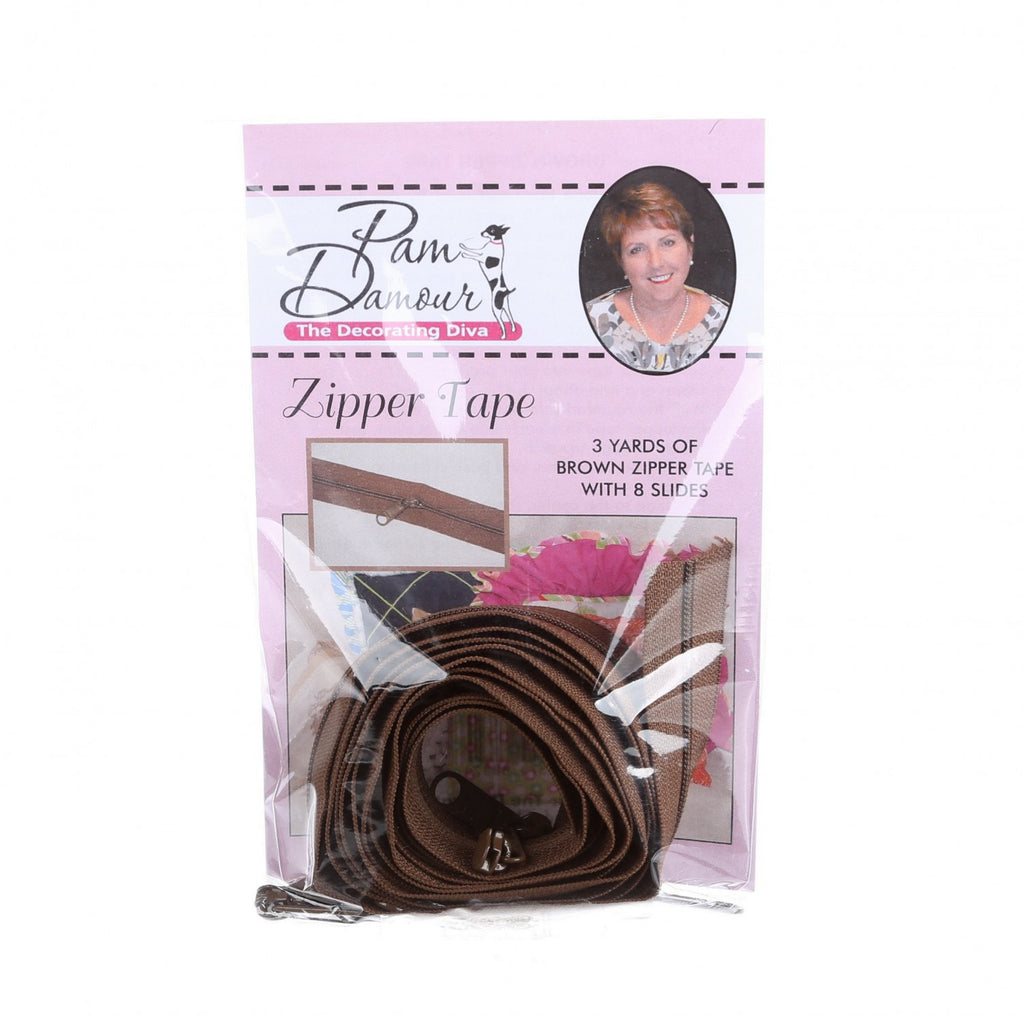 Brown Zipper Tape ENR/BR