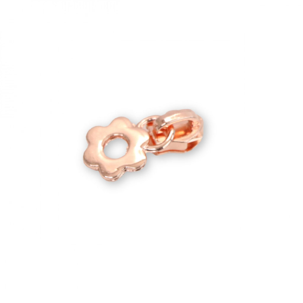 Flower Zipper Pulls STS237C - Copper/Rose Gold