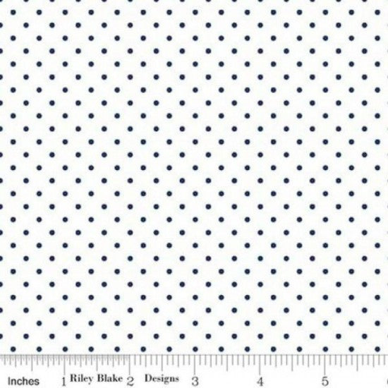 RB Swiss Dots - 22880-102 White/Navy