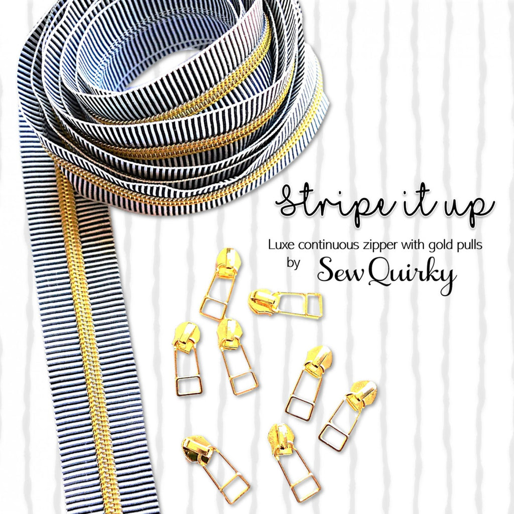Stripe It Up Continuous Zipper by Sew Quirky