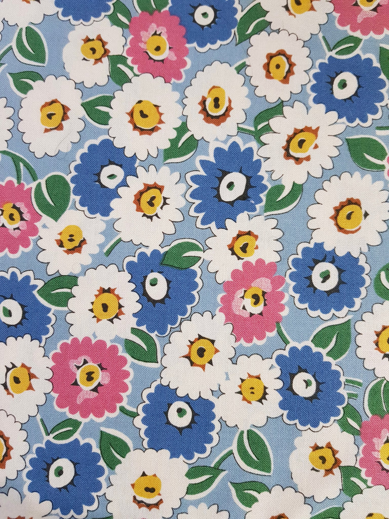 Look and Learn - Large Floral Blue