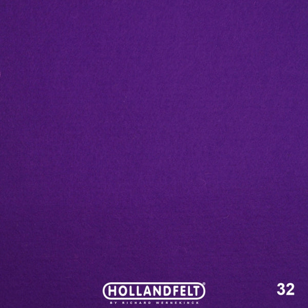 100% Wool Felt Colour 32 - Violet