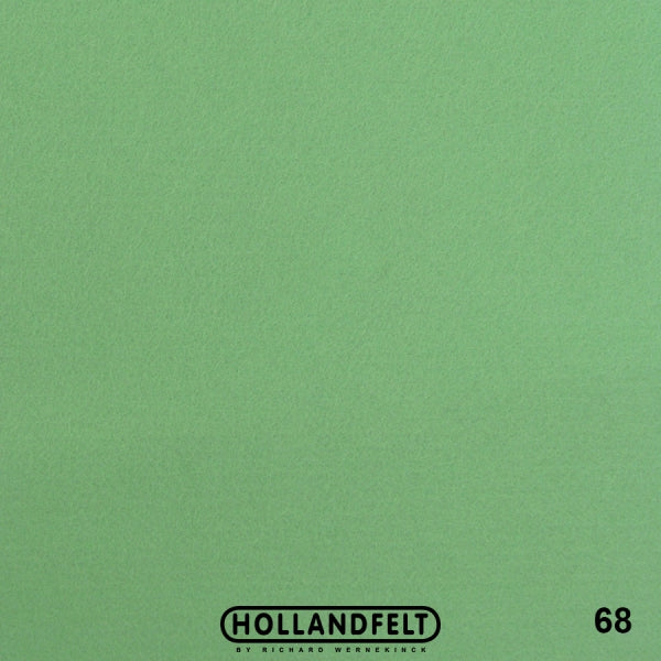 100% Wool Felt Colour 68 - Soft Green