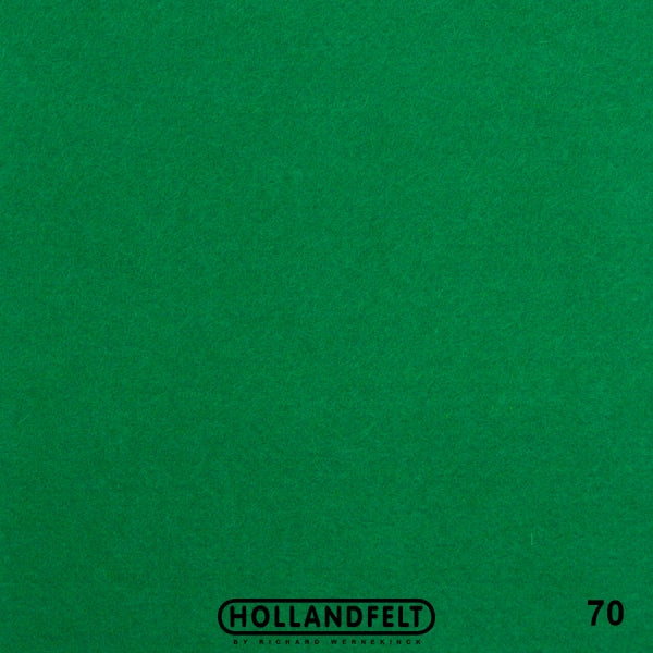 100% Wool Felt Colour 70 - Card Green